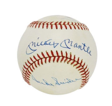 Willie, Mickey and The Duke Signed OAL Baseball 